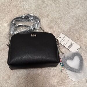 Madden Girl Black Crossbody Bag with Charm